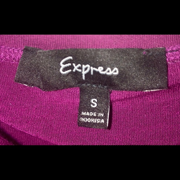 Express Hot Pink Sequin Strapless Blouse - Picture 5 of 7